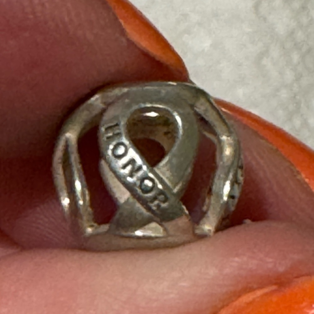 Pandora charm - honor, sacrifice, valor, service